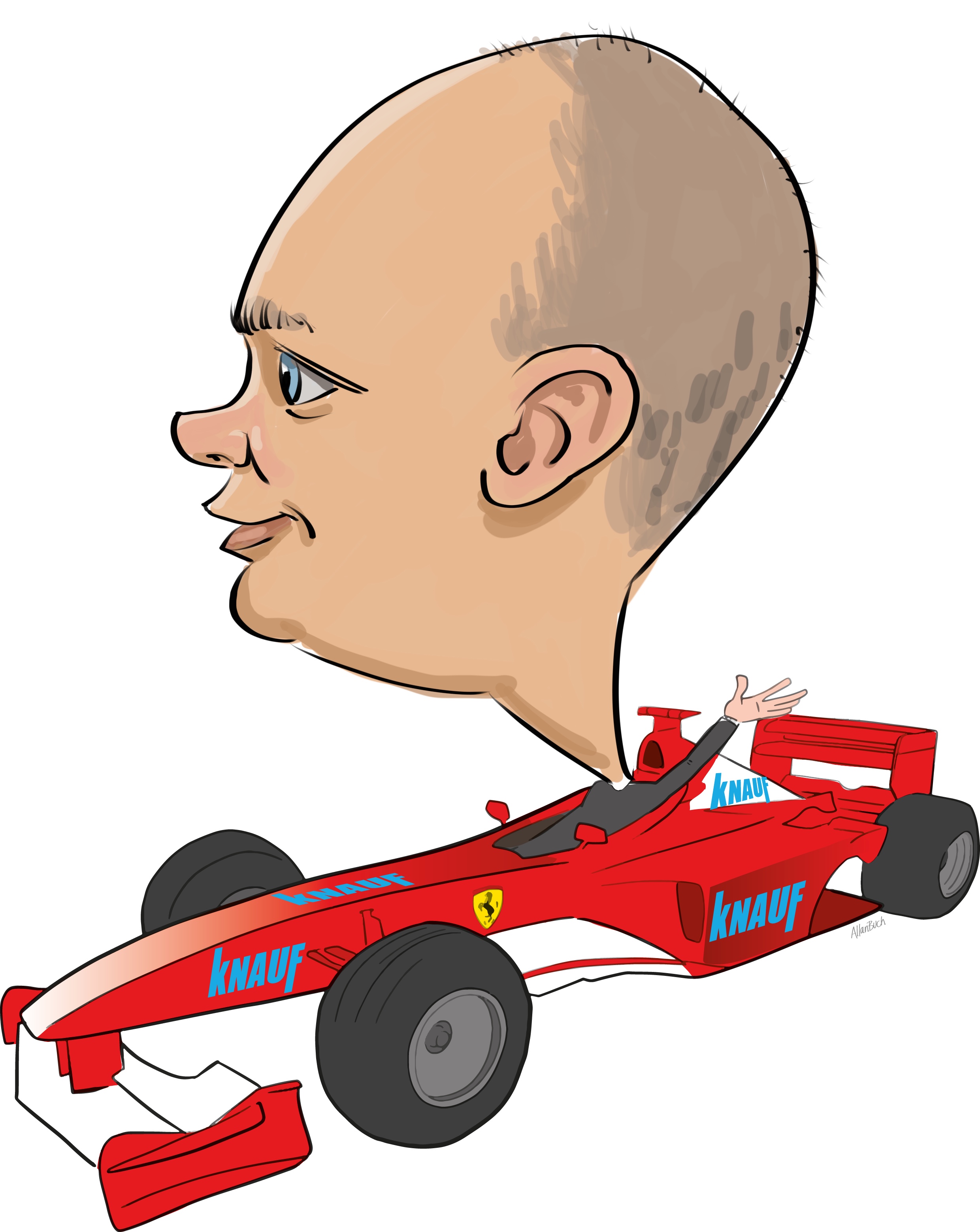 ipad Live karikatur med Allan Buch. farve profiltegning13