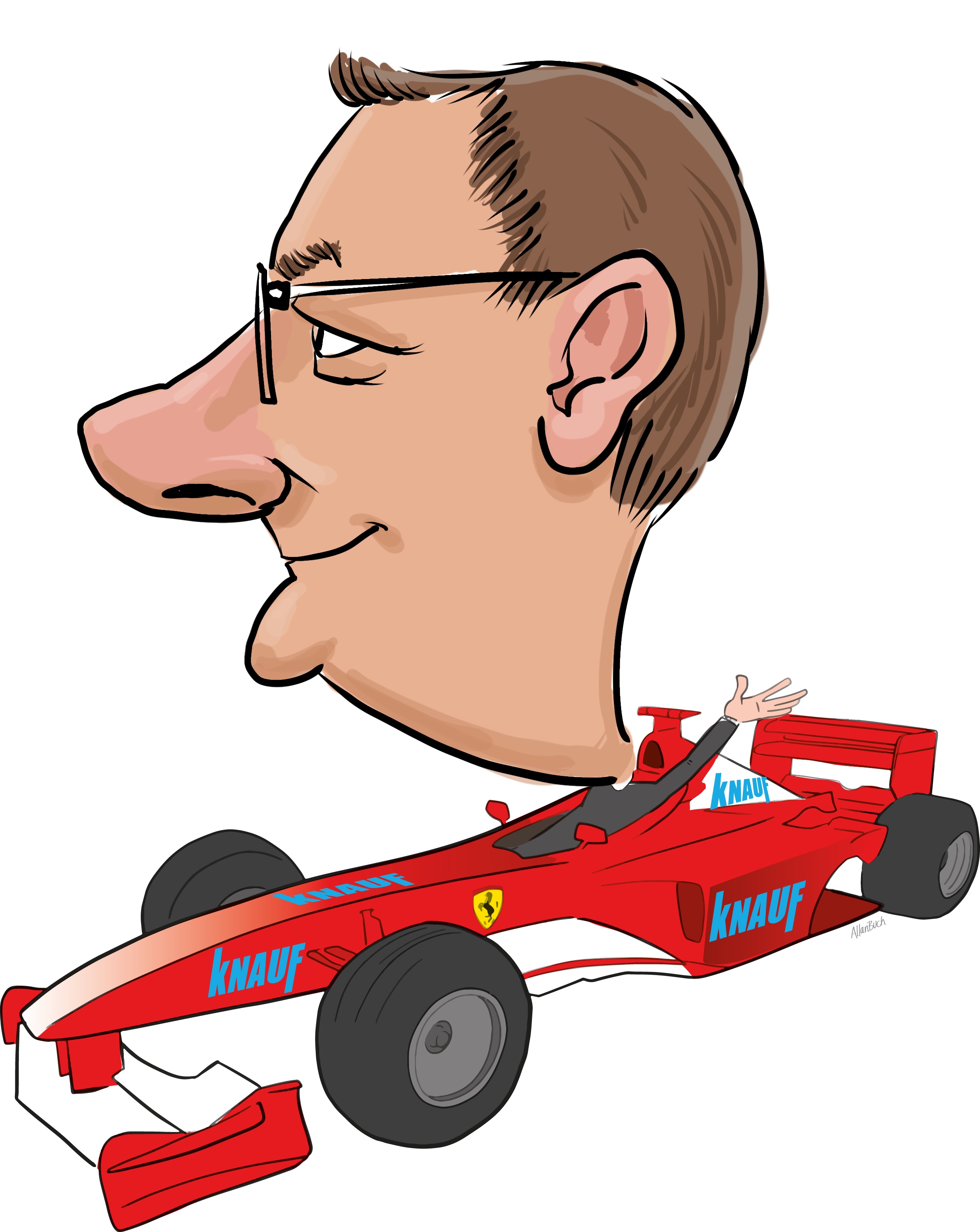 ipad Live karikatur med Allan Buch. farve profiltegning7