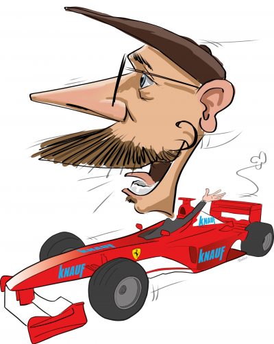 ipad Live karikatur med Allan Buch. farve profiltegning9